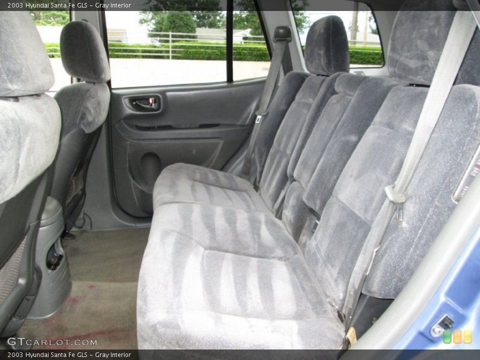 Gray Interior Rear Seat for the 2003 Hyundai Santa Fe GLS #82756724