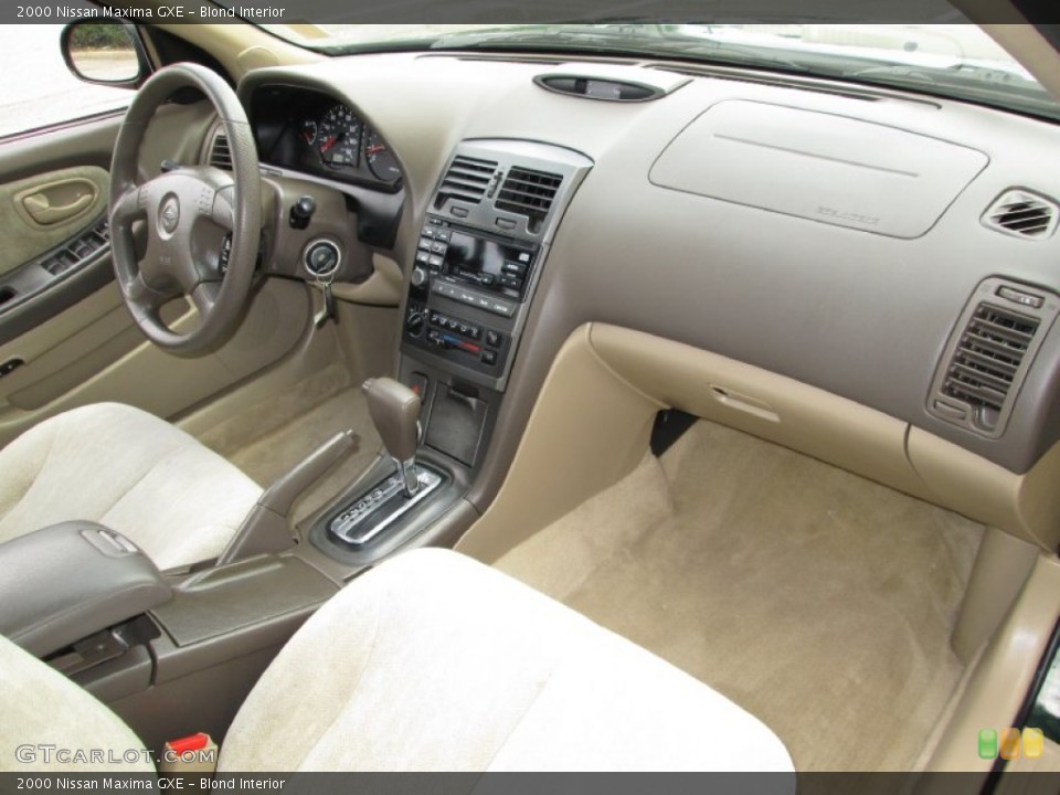 Blond Interior Dashboard for the 2000 Nissan Maxima GXE #82757363