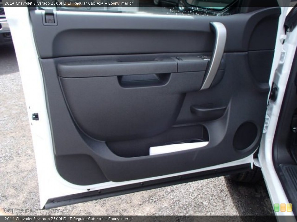Ebony Interior Door Panel for the 2014 Chevrolet Silverado 2500HD LT Regular Cab 4x4 #82757671