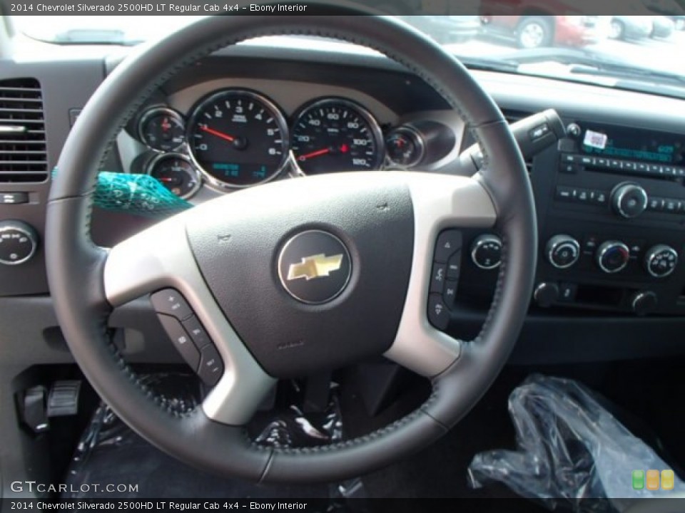 Ebony Interior Steering Wheel for the 2014 Chevrolet Silverado 2500HD LT Regular Cab 4x4 #82757764