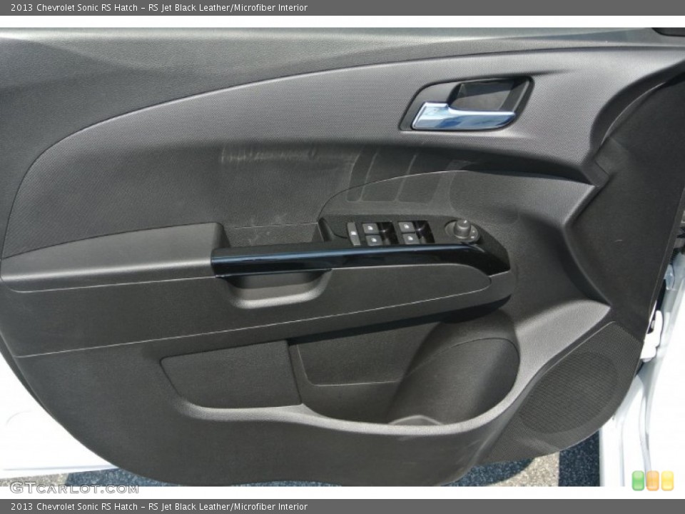 RS Jet Black Leather/Microfiber Interior Door Panel for the 2013 Chevrolet Sonic RS Hatch #82757968