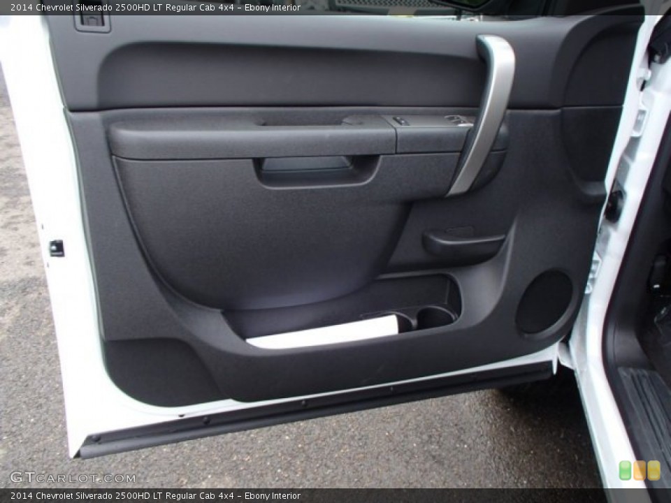 Ebony Interior Door Panel for the 2014 Chevrolet Silverado 2500HD LT Regular Cab 4x4 #82758085