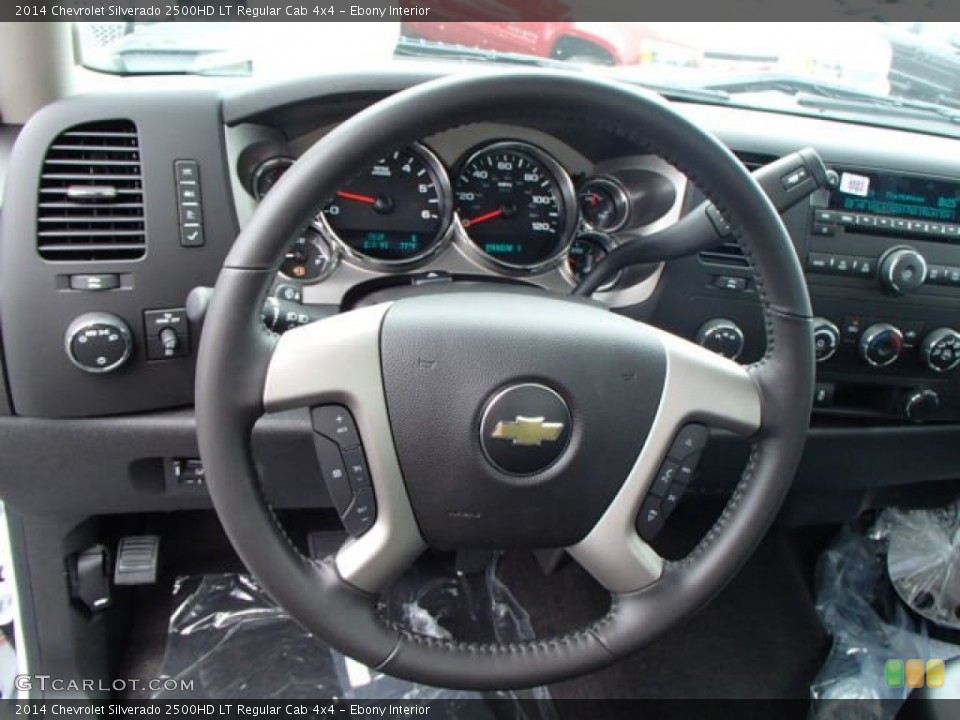 Ebony Interior Steering Wheel for the 2014 Chevrolet Silverado 2500HD LT Regular Cab 4x4 #82758190