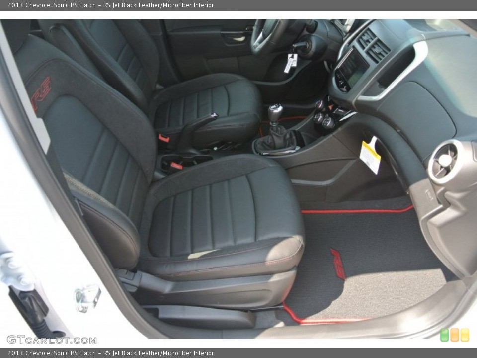 RS Jet Black Leather/Microfiber Interior Photo for the 2013 Chevrolet Sonic RS Hatch #82758252