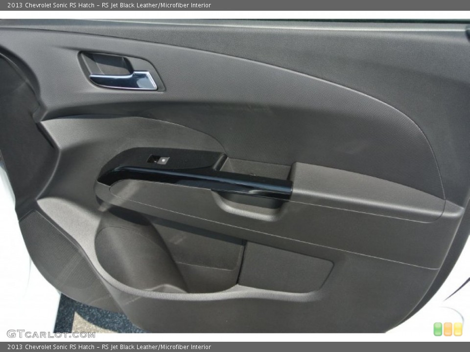 RS Jet Black Leather/Microfiber Interior Door Panel for the 2013 Chevrolet Sonic RS Hatch #82758275