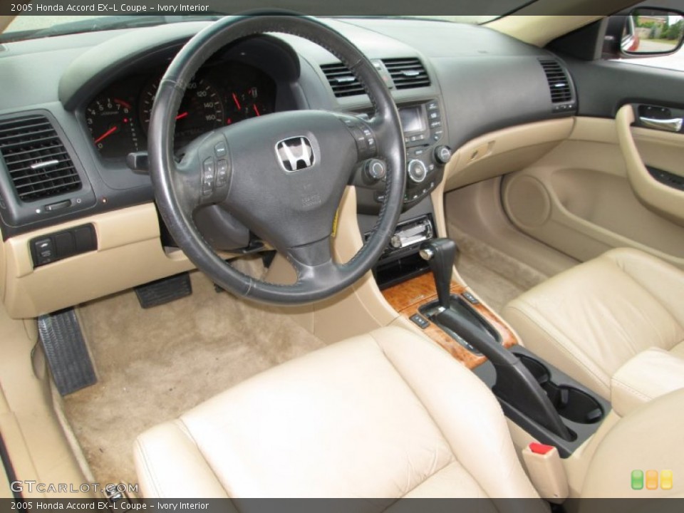 Ivory Interior Prime Interior for the 2005 Honda Accord EX-L Coupe #82758791