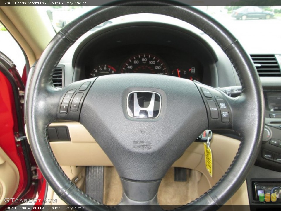 Ivory Interior Steering Wheel for the 2005 Honda Accord EX-L Coupe #82758971