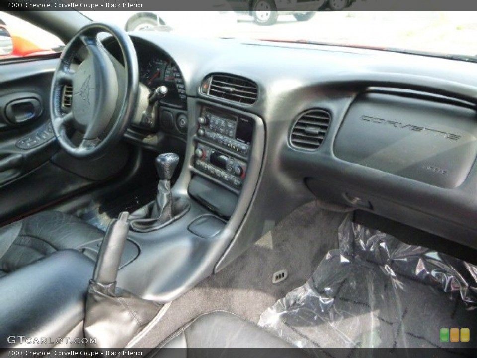 Black Interior Dashboard for the 2003 Chevrolet Corvette Coupe #82759007