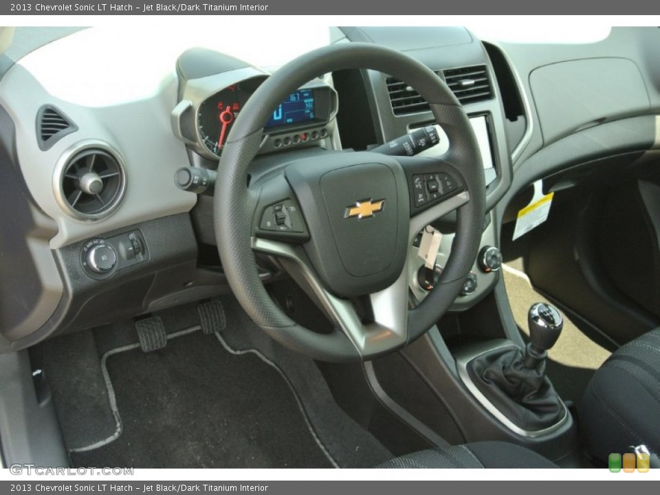 Jet Black/Dark Titanium Interior Dashboard for the 2013 Chevrolet Sonic LT Hatch #82759382