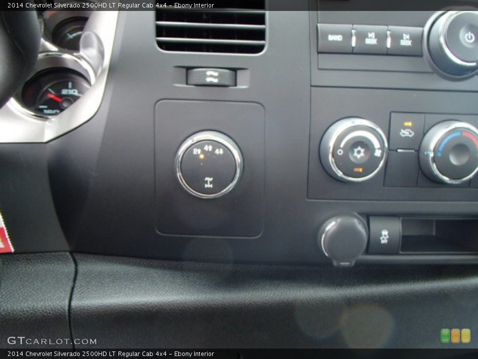 Ebony Interior Controls for the 2014 Chevrolet Silverado 2500HD LT Regular Cab 4x4 #82760744