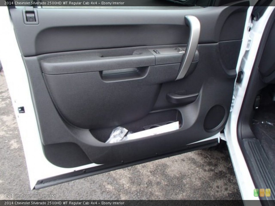 Ebony Interior Door Panel for the 2014 Chevrolet Silverado 2500HD WT Regular Cab 4x4 #82761105
