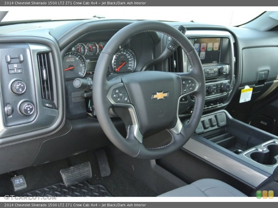 Jet Black/Dark Ash Interior Dashboard for the 2014 Chevrolet Silverado 1500 LTZ Z71 Crew Cab 4x4 #82761760