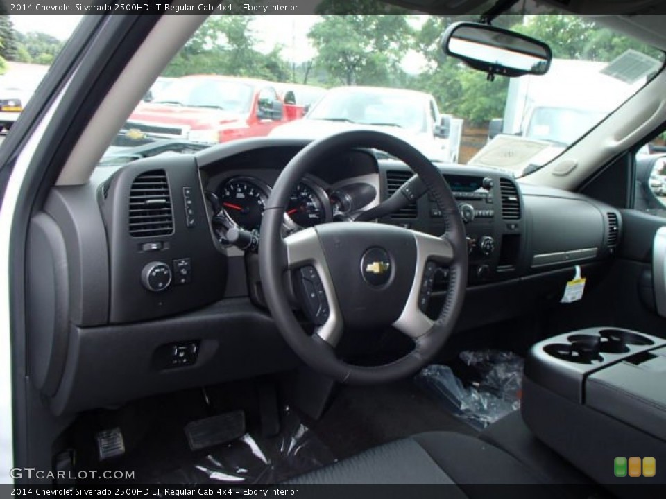 Ebony Interior Dashboard for the 2014 Chevrolet Silverado 2500HD LT Regular Cab 4x4 #82761879