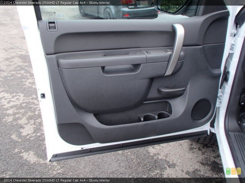 Ebony Interior Door Panel for the 2014 Chevrolet Silverado 2500HD LT Regular Cab 4x4 #82761922