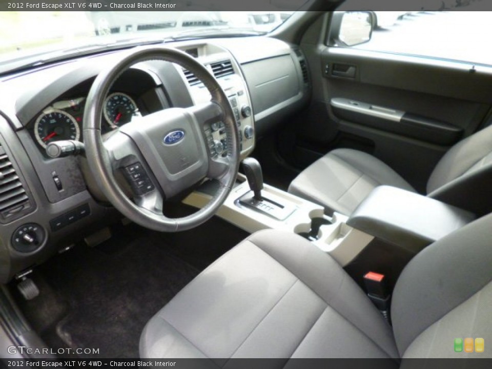 Charcoal Black Interior Prime Interior for the 2012 Ford Escape XLT V6 4WD #82766779