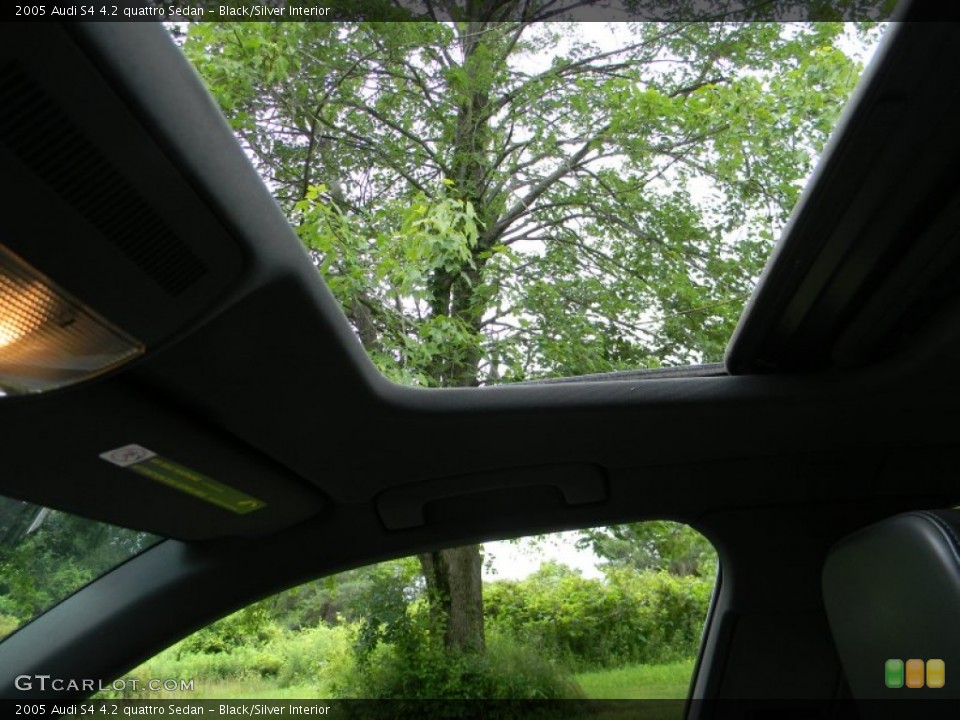 Black/Silver Interior Sunroof for the 2005 Audi S4 4.2 quattro Sedan #82766928