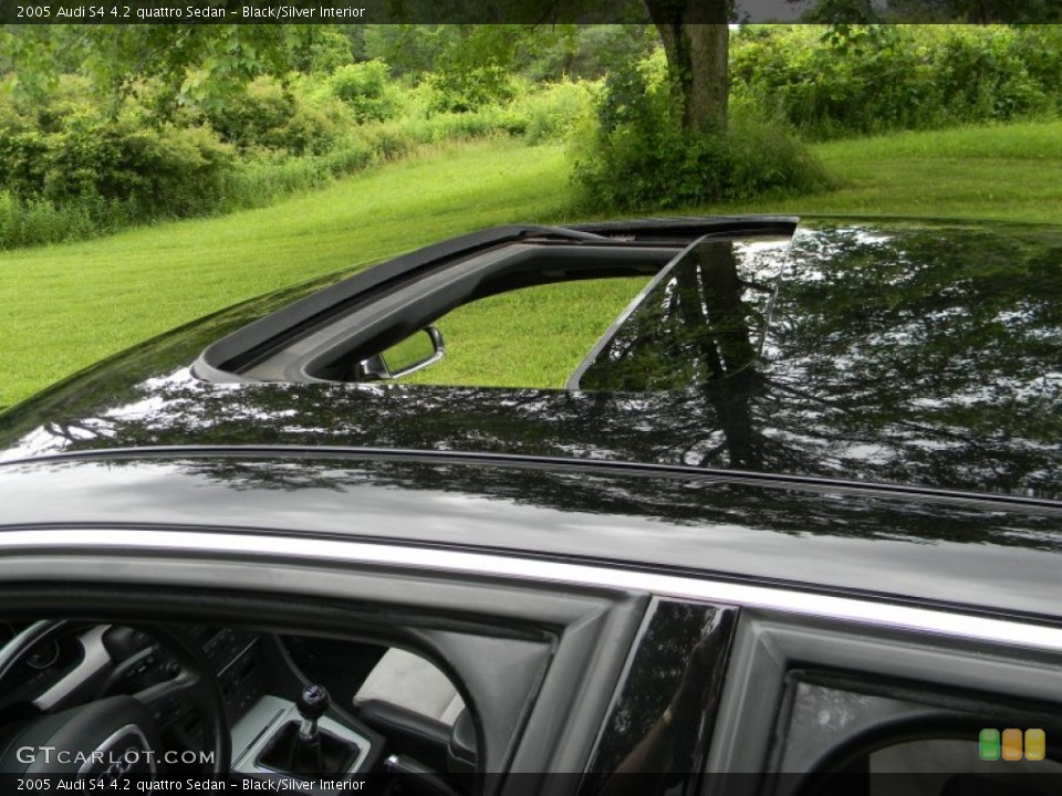 Black/Silver Interior Sunroof for the 2005 Audi S4 4.2 quattro Sedan #82767609