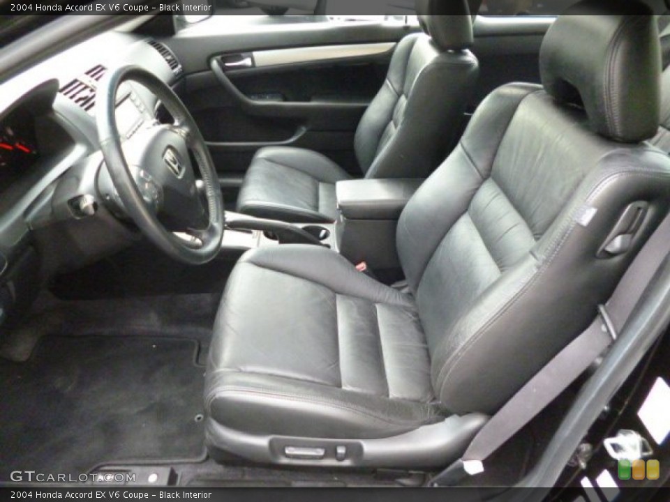 Black Interior Front Seat for the 2004 Honda Accord EX V6 Coupe #82768701