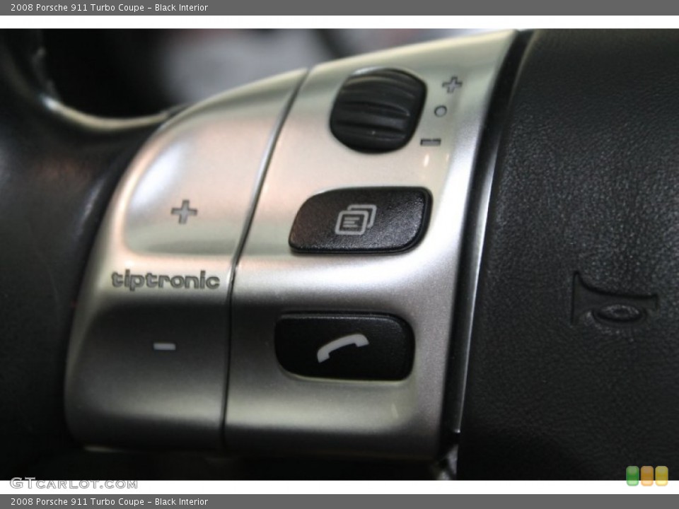 Black Interior Controls for the 2008 Porsche 911 Turbo Coupe #82772044