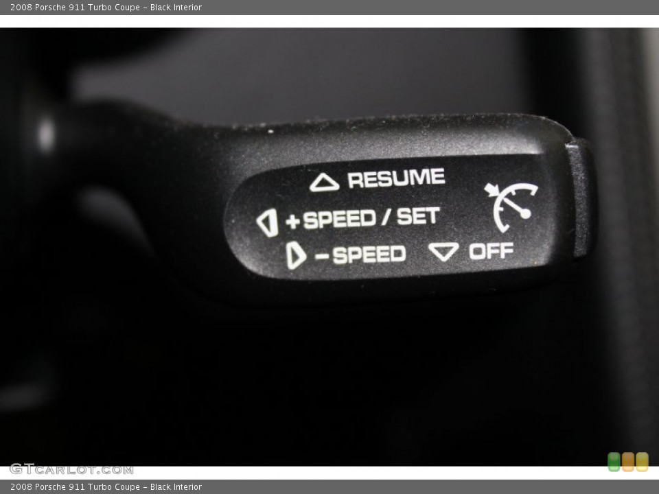 Black Interior Controls for the 2008 Porsche 911 Turbo Coupe #82772091