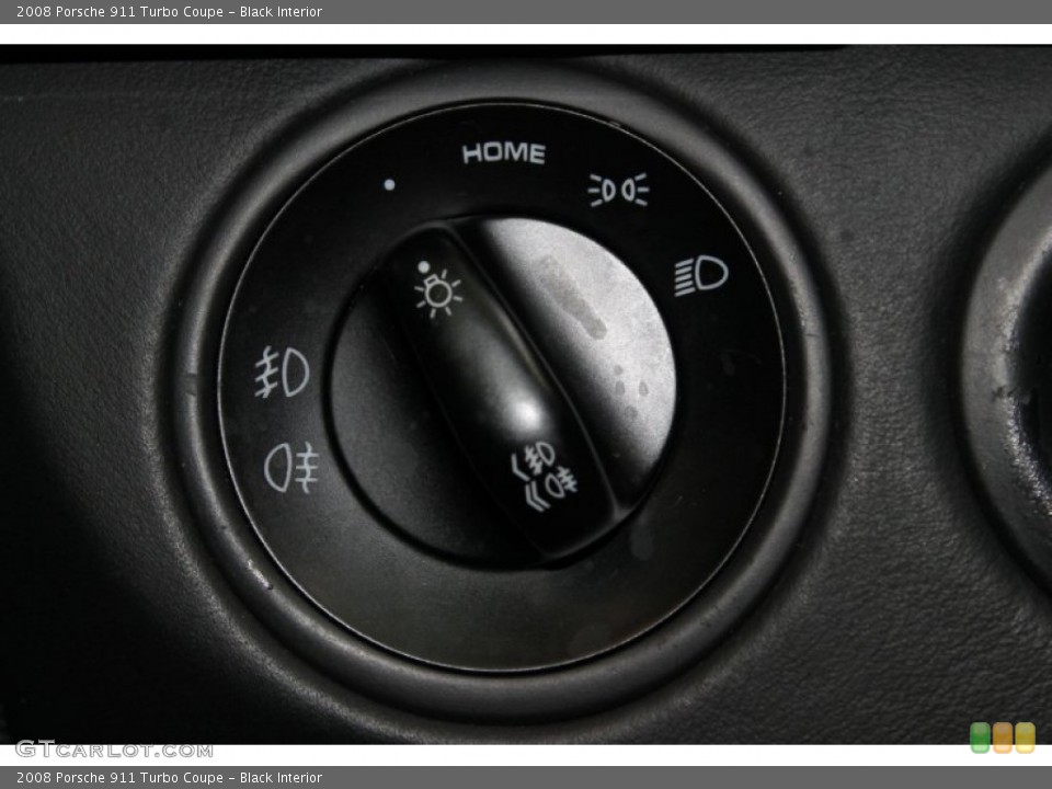 Black Interior Controls for the 2008 Porsche 911 Turbo Coupe #82772115