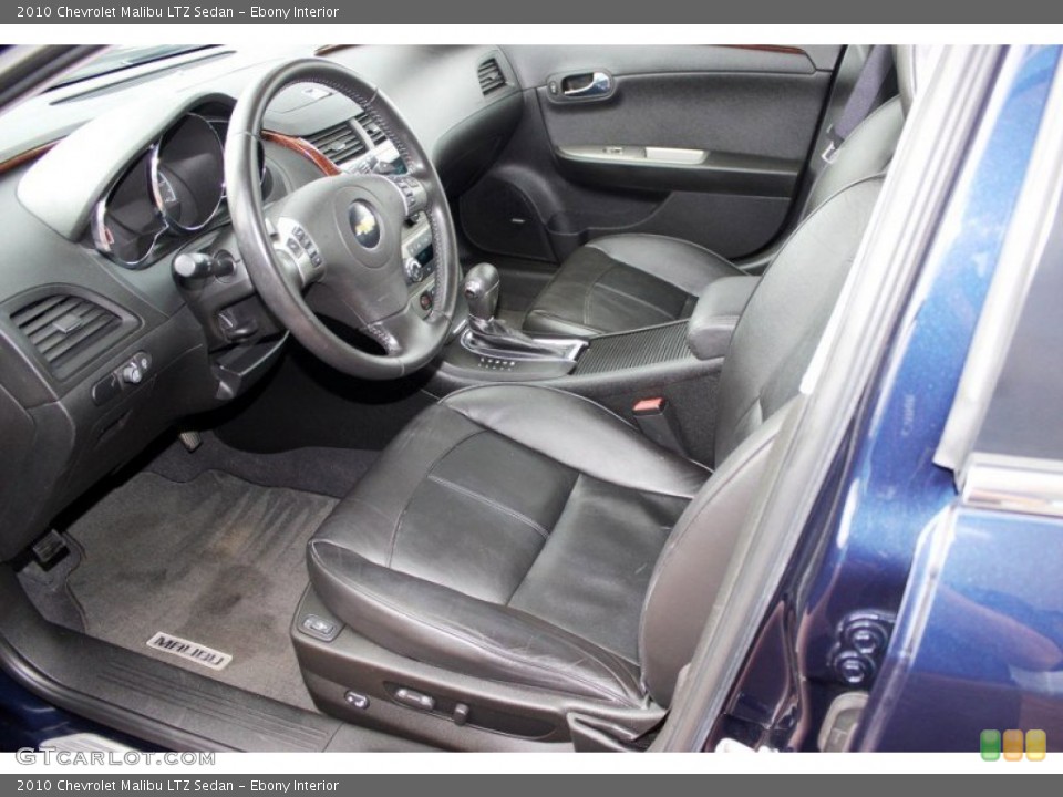 Ebony Interior Photo for the 2010 Chevrolet Malibu LTZ Sedan #82772610