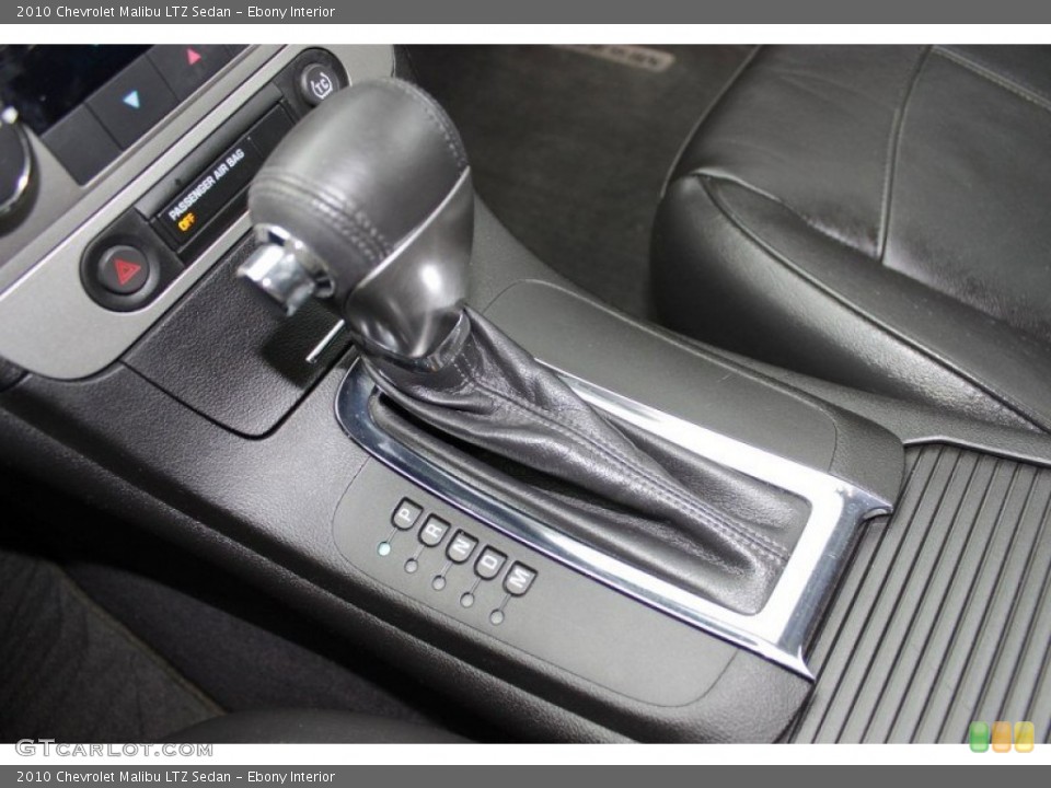 Ebony Interior Transmission for the 2010 Chevrolet Malibu LTZ Sedan #82772736