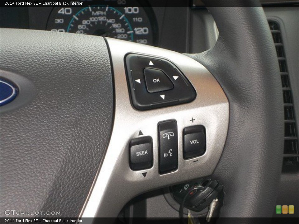 Charcoal Black Interior Controls for the 2014 Ford Flex SE #82772769