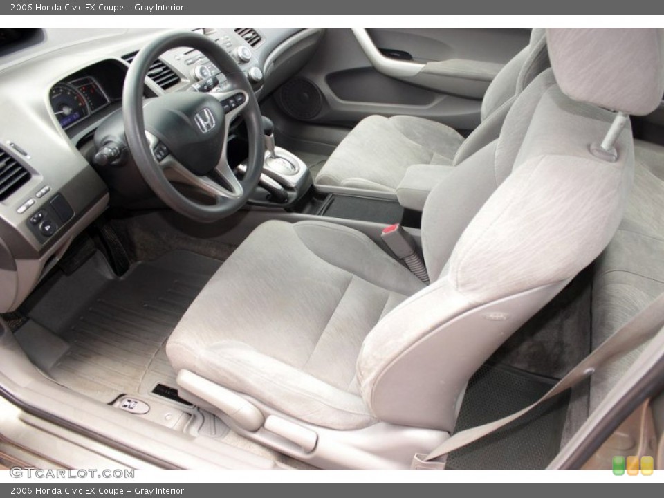 Gray Interior Photo for the 2006 Honda Civic EX Coupe #82773412