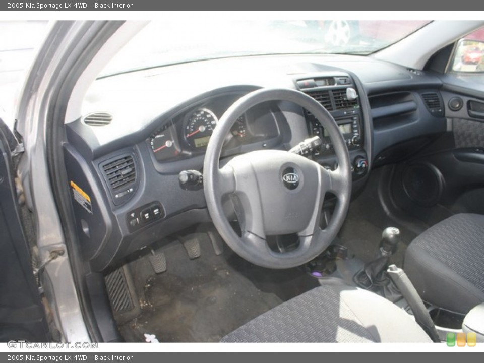 Black Interior Dashboard for the 2005 Kia Sportage LX 4WD #82773966