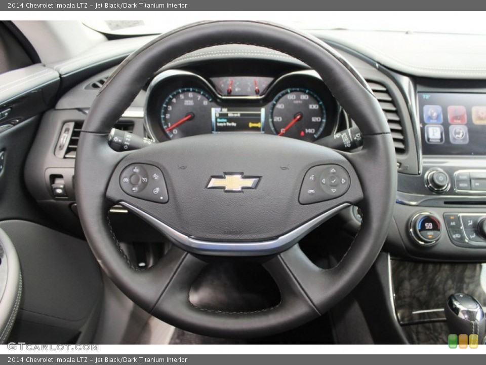 Jet Black/Dark Titanium Interior Steering Wheel for the 2014 Chevrolet Impala LTZ #82774764