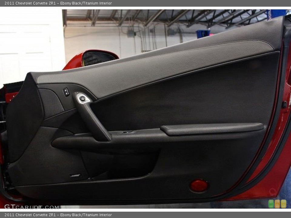Ebony Black/Titanium Interior Door Panel for the 2011 Chevrolet Corvette ZR1 #82775618