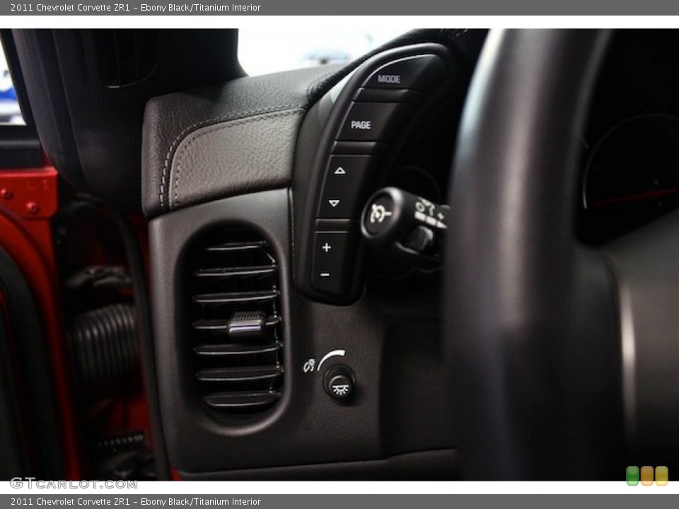 Ebony Black/Titanium Interior Controls for the 2011 Chevrolet Corvette ZR1 #82775818