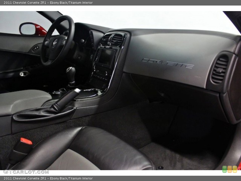 Ebony Black/Titanium Interior Dashboard for the 2011 Chevrolet Corvette ZR1 #82775862