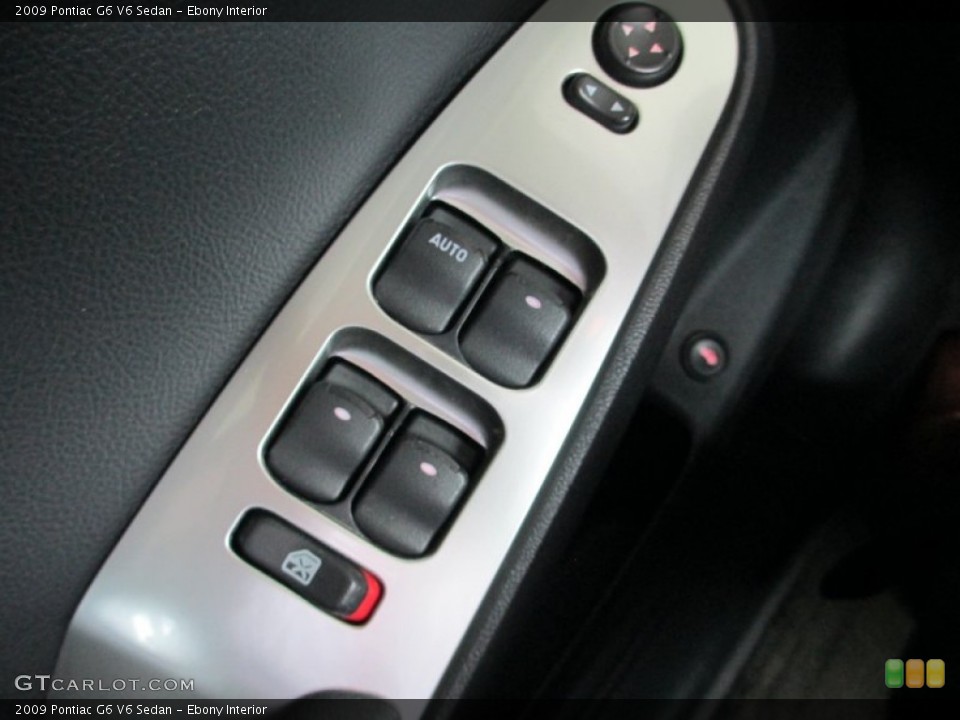 Ebony Interior Controls for the 2009 Pontiac G6 V6 Sedan #82776177