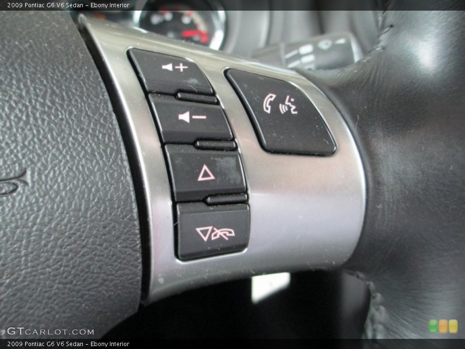 Ebony Interior Controls for the 2009 Pontiac G6 V6 Sedan #82776254
