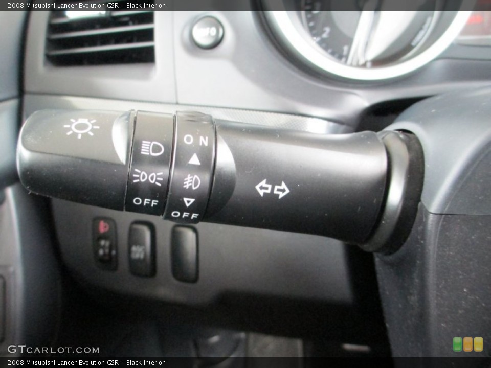 Black Interior Controls for the 2008 Mitsubishi Lancer Evolution GSR #82777239