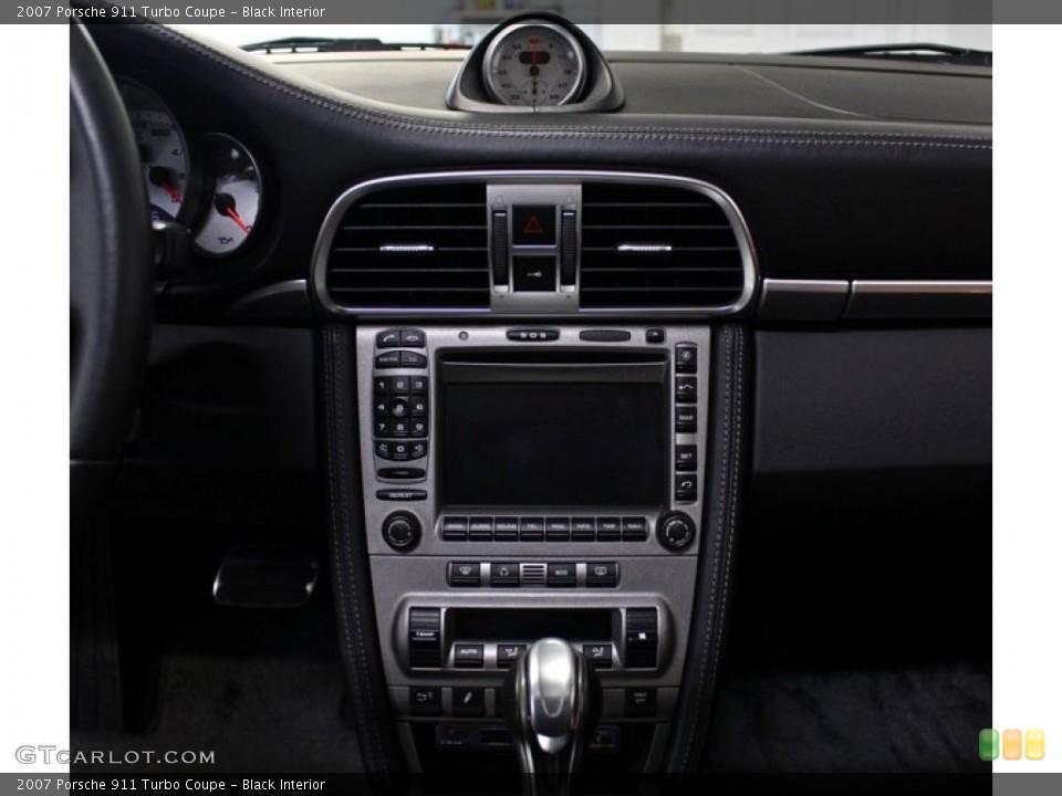 Black Interior Controls for the 2007 Porsche 911 Turbo Coupe #82777275