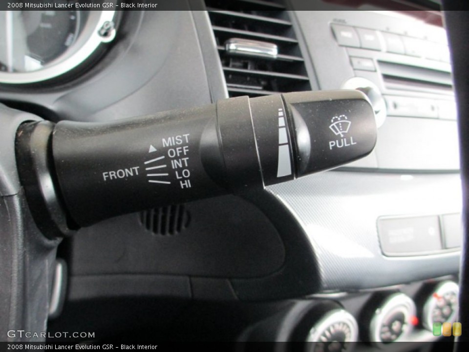 Black Interior Controls for the 2008 Mitsubishi Lancer Evolution GSR #82777308