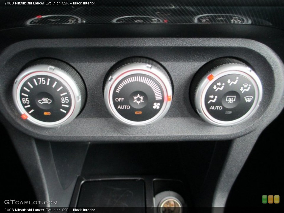 Black Interior Controls for the 2008 Mitsubishi Lancer Evolution GSR #82777427