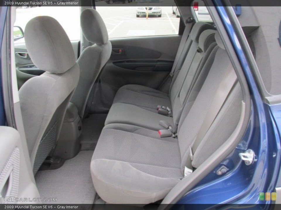 Gray Interior Rear Seat for the 2009 Hyundai Tucson SE V6 #82777708