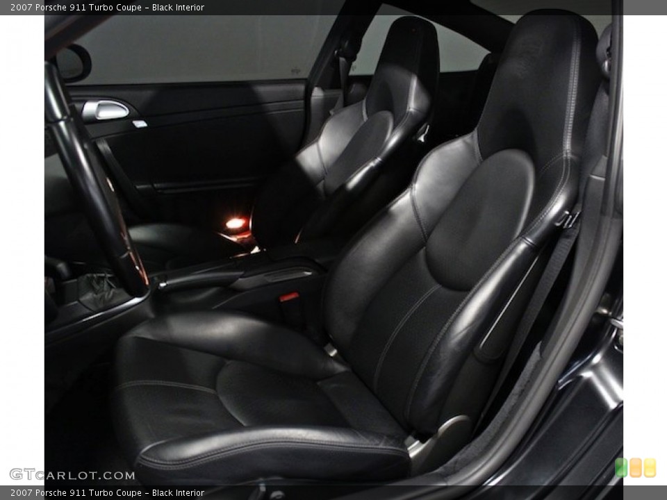 Black Interior Front Seat for the 2007 Porsche 911 Turbo Coupe #82778151