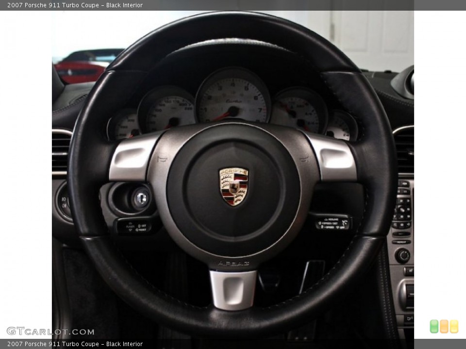 Black Interior Steering Wheel for the 2007 Porsche 911 Turbo Coupe #82778295