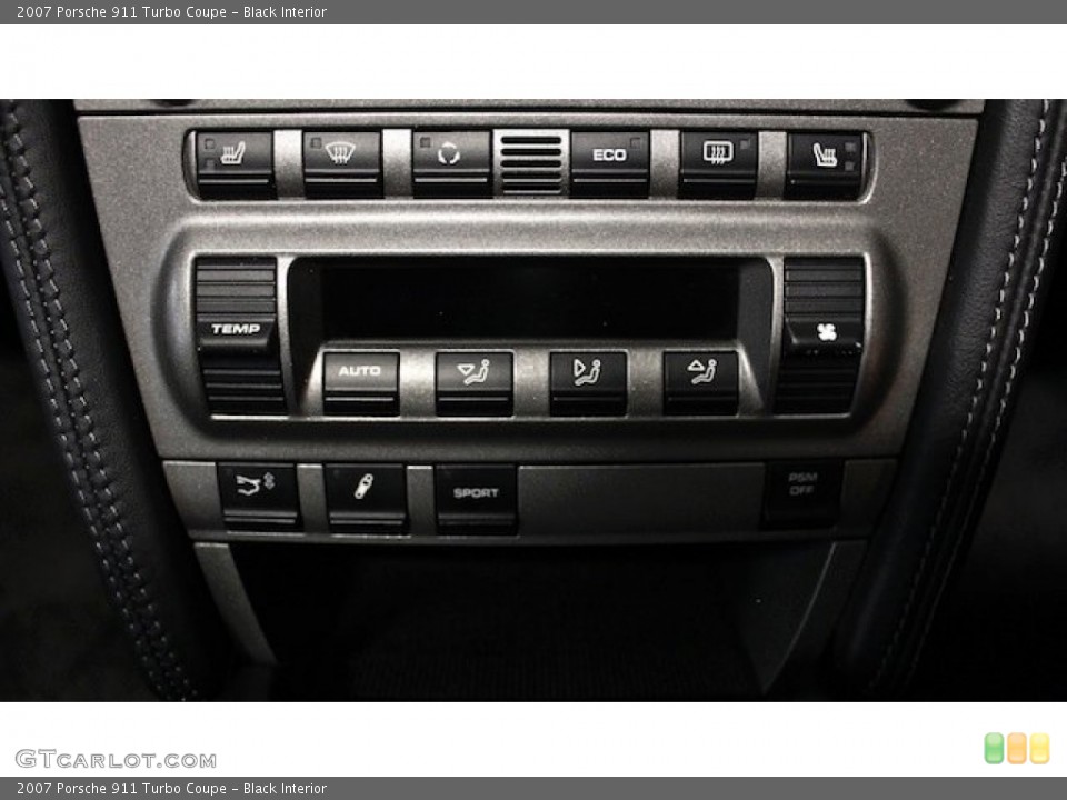 Black Interior Controls for the 2007 Porsche 911 Turbo Coupe #82778430