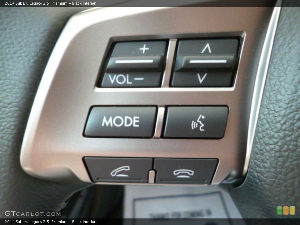 Black Interior Controls for the 2014 Subaru Legacy 2.5i Premium #82779237