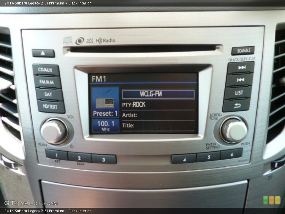 Black Interior Controls for the 2014 Subaru Legacy 2.5i Premium #82779254