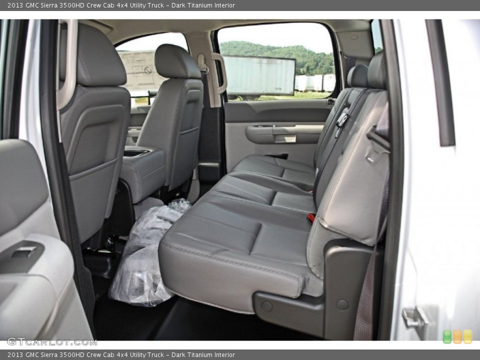 Dark Titanium Interior Rear Seat for the 2013 GMC Sierra 3500HD Crew Cab 4x4 Utility Truck #82780795