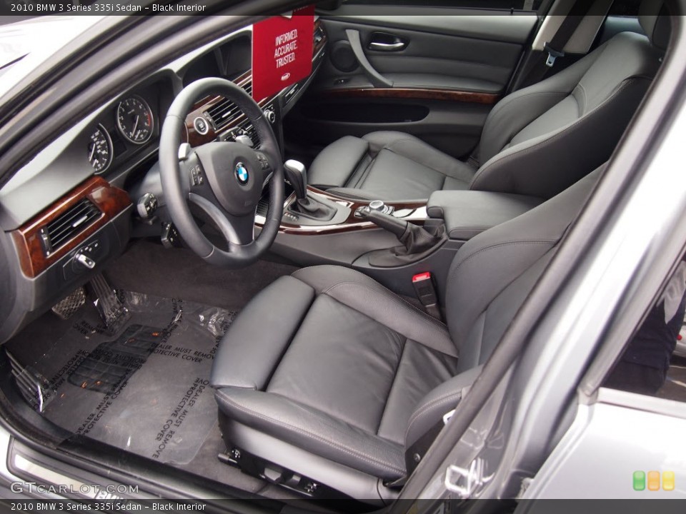 Black Interior Prime Interior for the 2010 BMW 3 Series 335i Sedan #82782220