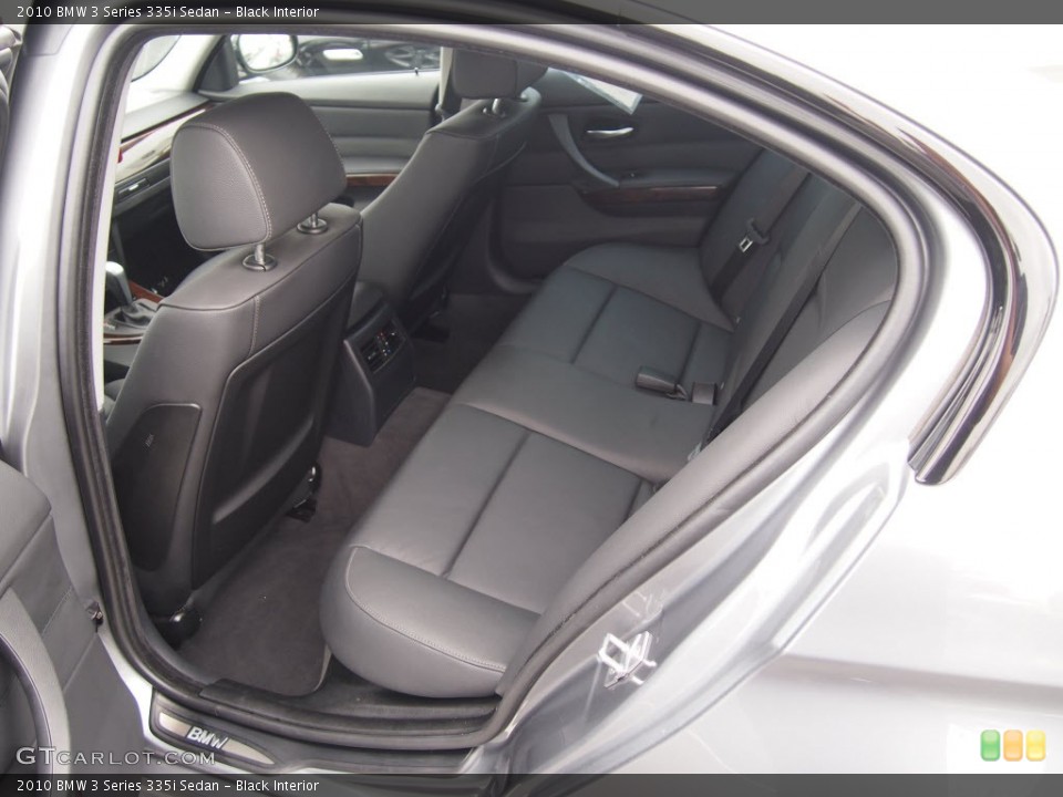 Black Interior Rear Seat for the 2010 BMW 3 Series 335i Sedan #82782411