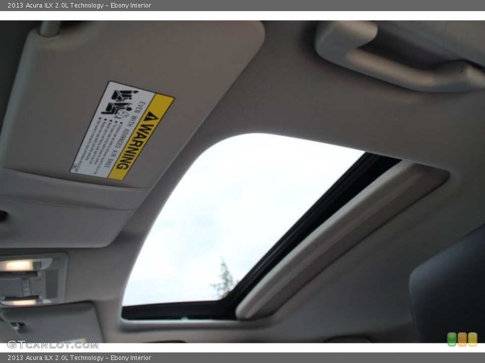 Ebony Interior Sunroof for the 2013 Acura ILX 2.0L Technology #82782523